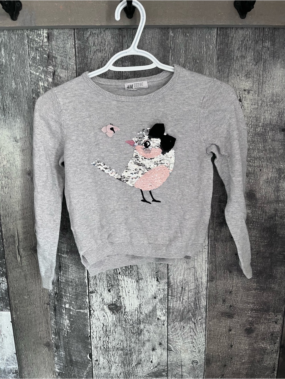 Kids bird H&M sweater size 6-8